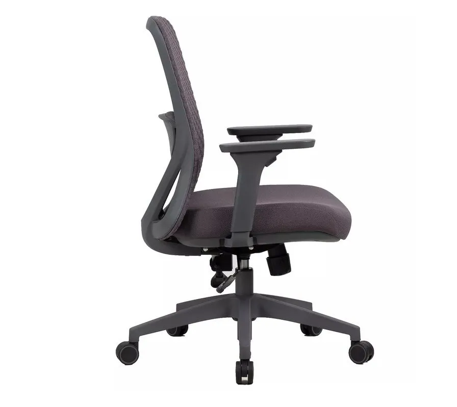 Fotel biurowy Q-744 szary z regulowanymi podłokietnikami I sklep meblowy MIRAT.