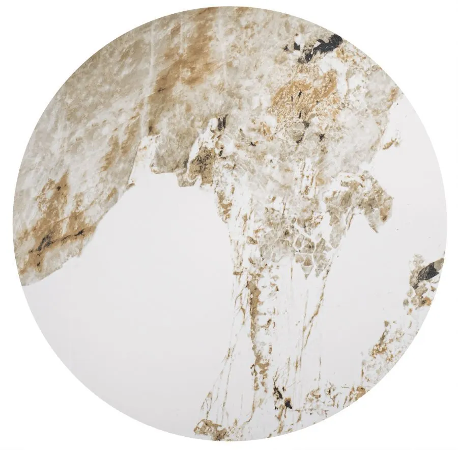 Ława NAPA B 50x50 biały marmur/brązowa w stylu glamour I sklep meblowy MIRAT. styl GLAMOUR