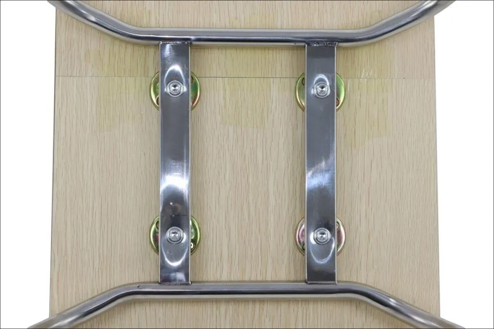 Krzesło ze sklejki laminowanej WERDI B naturalne/stal nierdzewna do poczekalni I sklep meblowy MIRAT.