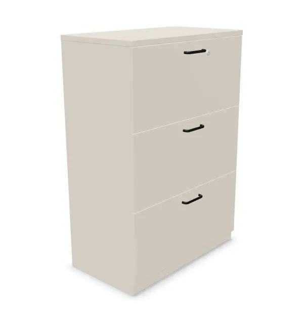 Komoda biurowa EASY SPACE CABINET 3D 80cm kaszmirowa zamykana I sklep meblowy MIRAT.