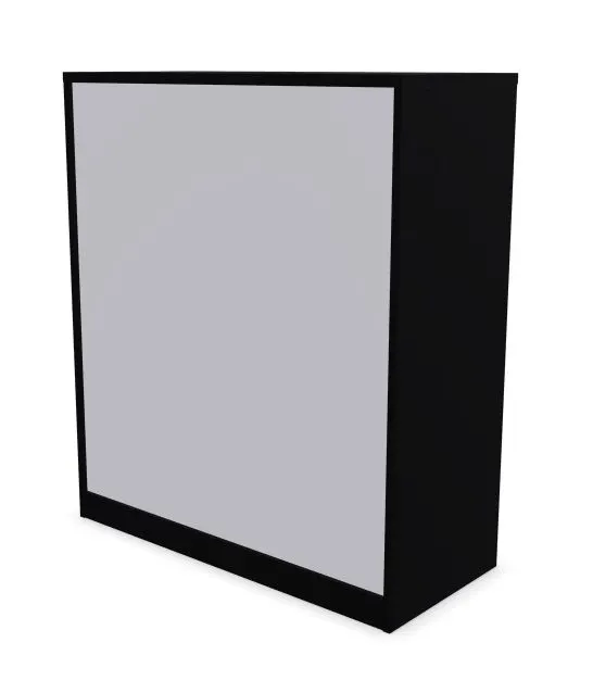 Szafka biurowa przesuwna EASY SPACE CABINET S 3-OH 100cm czarna zamykana I sklep meblowy MIRAT.