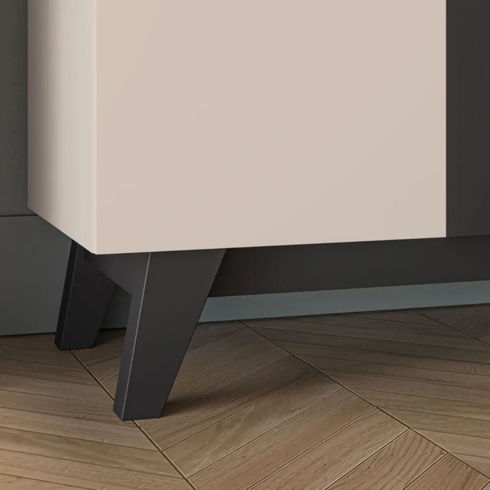 Komoda FRESHION 03 2D3S 160 kaszmirowa/czarna I sklep meblowy MIRAT. kolekcja FRESHION