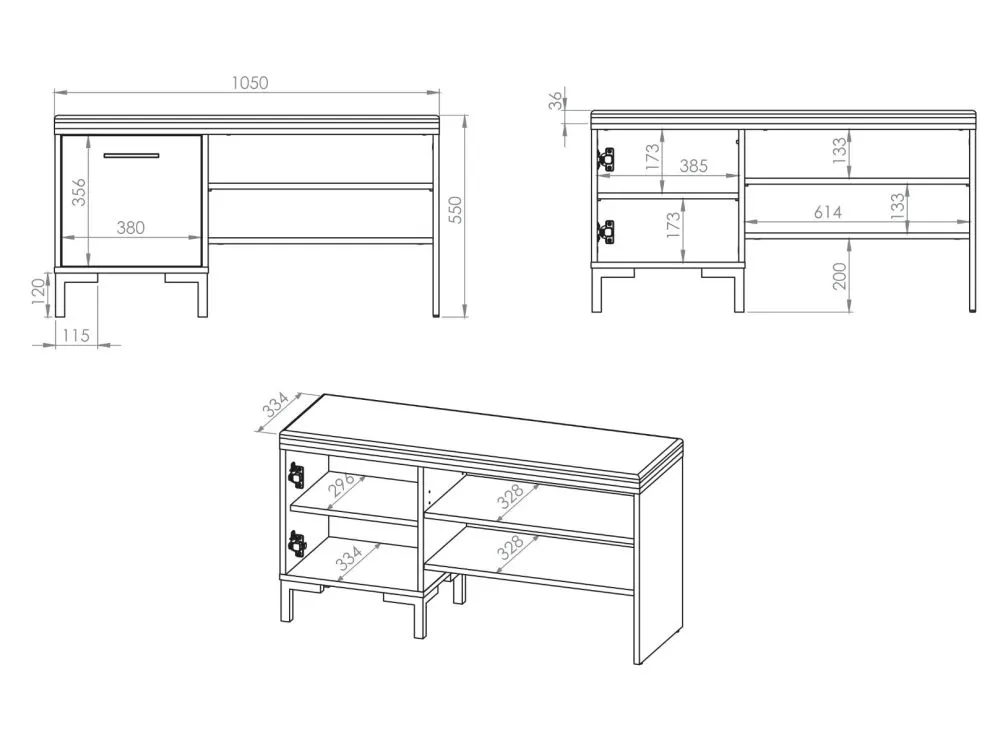 Szafka na buty z siedziskiem NIKOLA 105 dąb artisan/czarna do przedpokoju I sklep meblowy MIRAT.