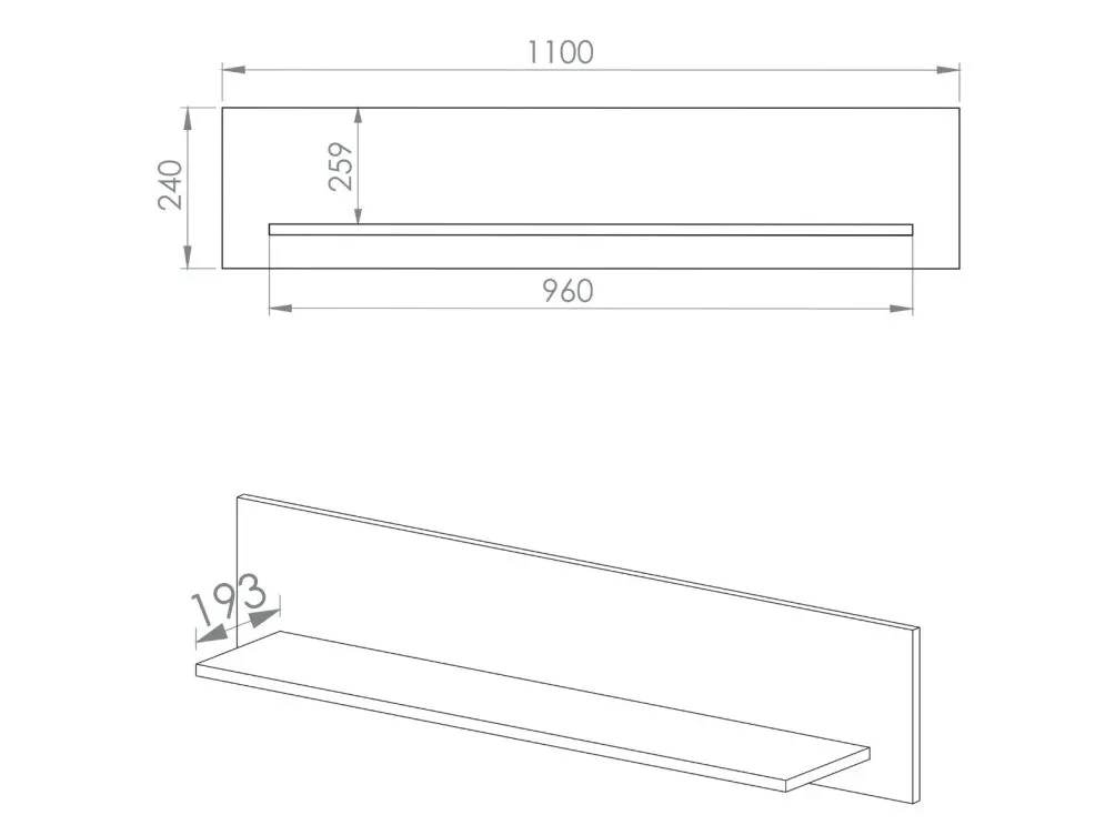 Półka NIKOLA dąb artisan ścienna do salonu I sklep meblowy MIRAT. styl LOFT kolekcja NIKOLA