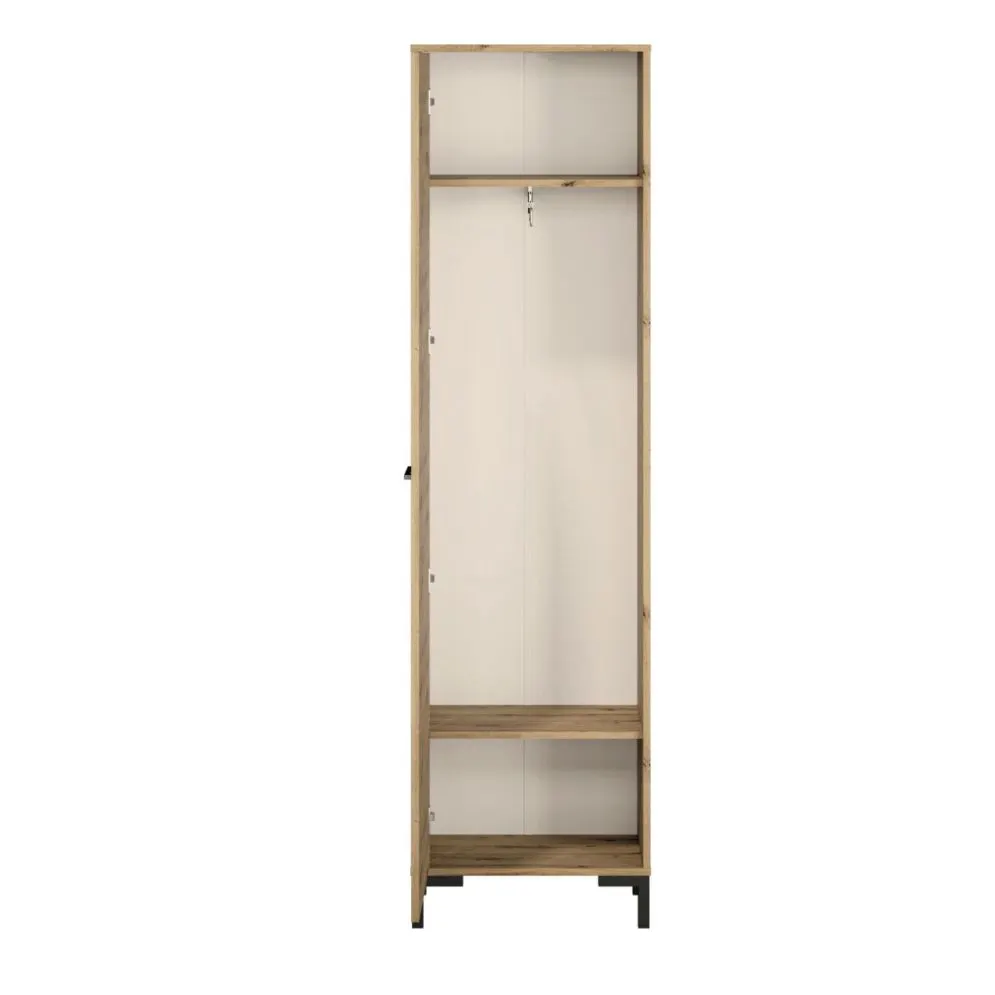 Szafa NIKOLA 1D dąb artisan do przedpokoju I sklep meblowy MIRAT. styl LOFT