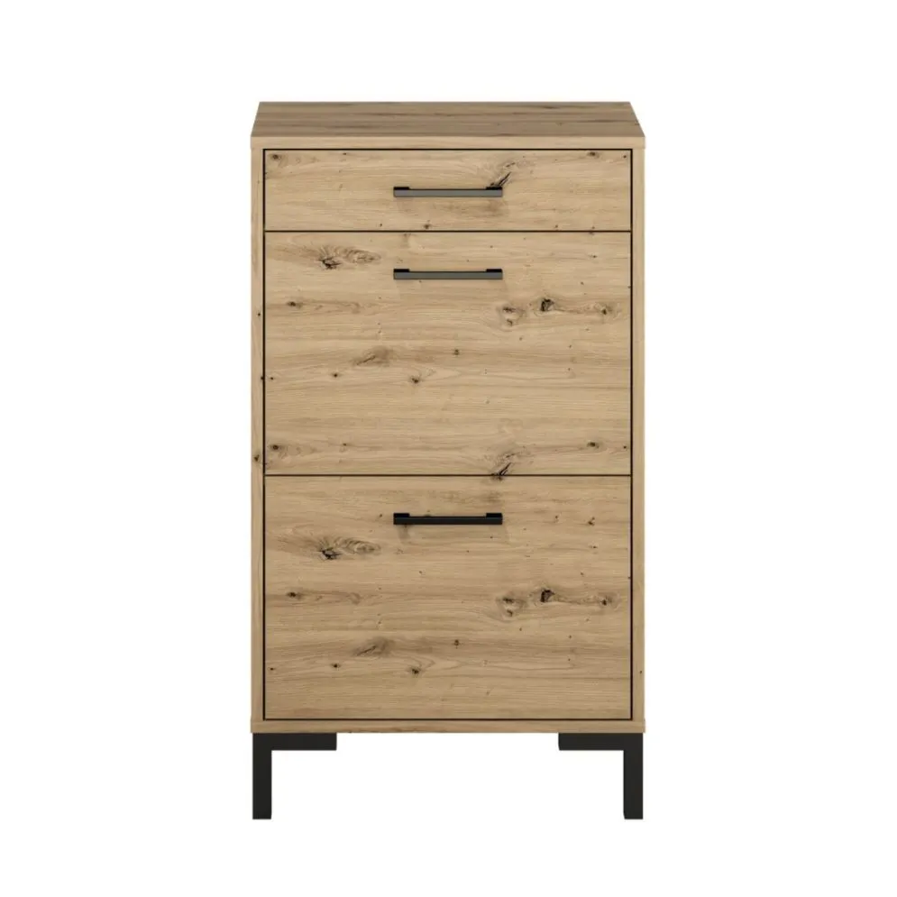 Szafka na buty NIKOLA 55 dąb artisan w stylu loft I sklep meblowy MIRAT. styl LOFT