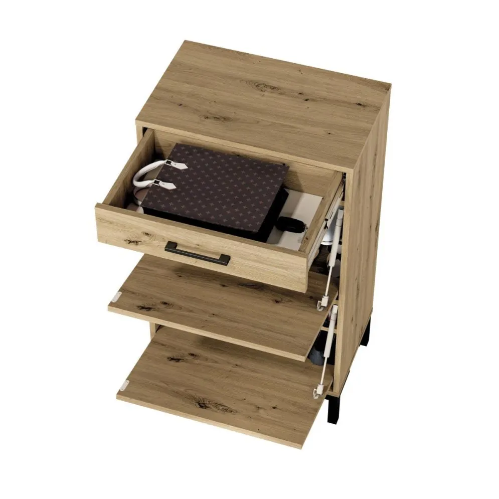 Szafka na buty NIKOLA 55 dąb artisan w stylu loft I sklep meblowy MIRAT. styl LOFT