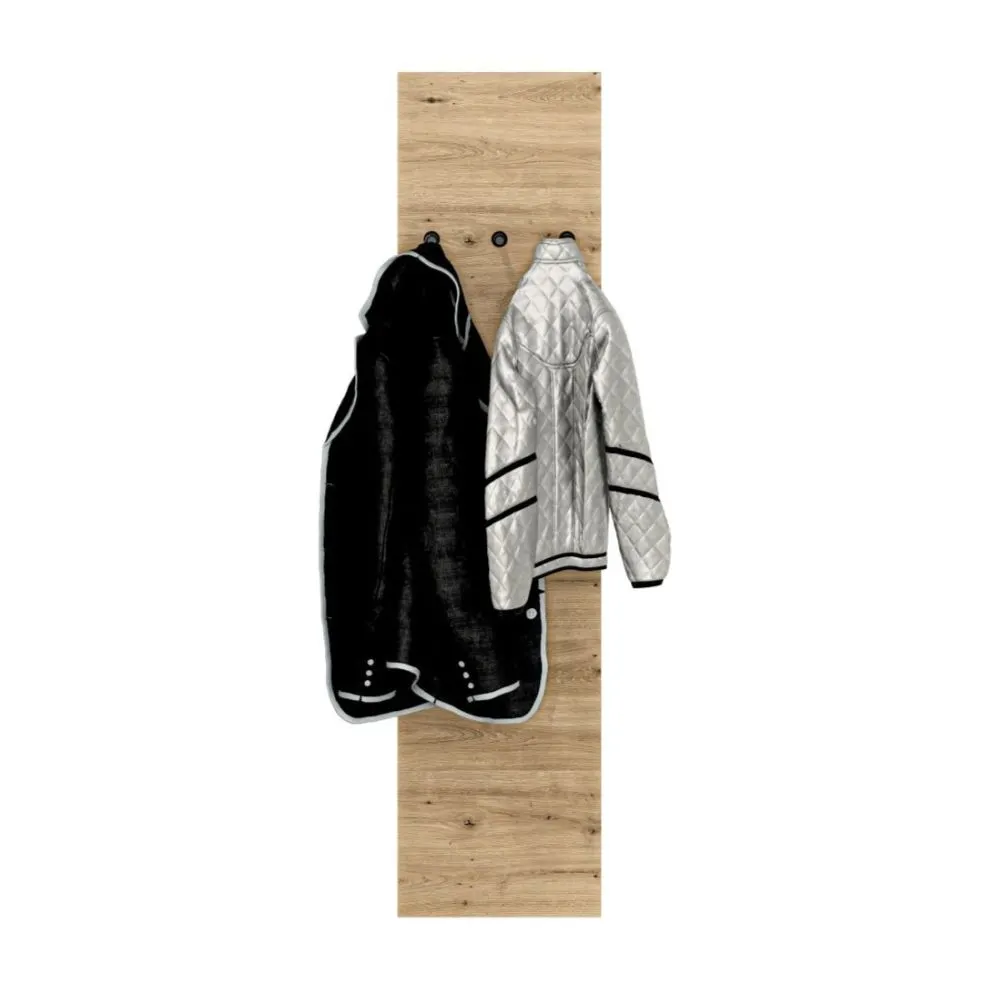 Wieszak do przedpokoju NIKOLA 35 dąb artisan ścienny I sklep meblowy MIRAT. styl LOFT