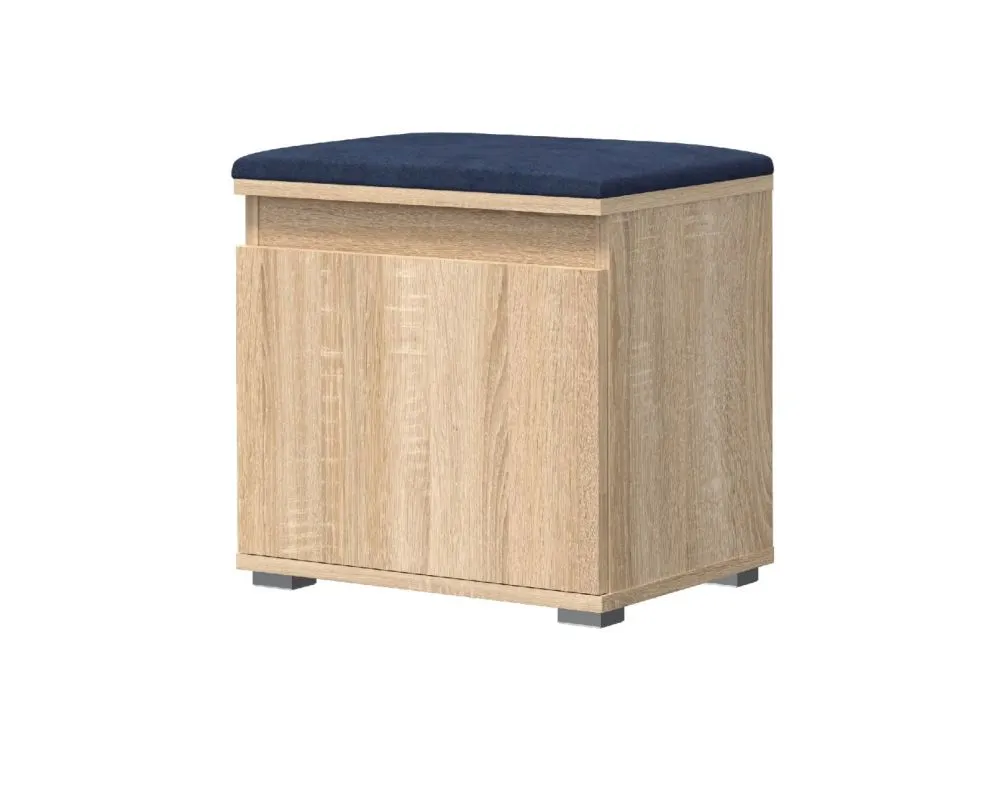 Szafka na buty z wieszakiem SINGAPUR 50 dąb sonoma/granatowa I sklep meblowy MIRAT. styl LOFT, SKANDYNAWSKI