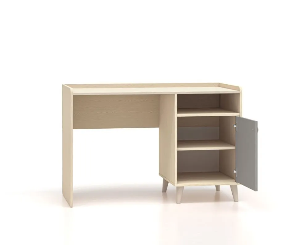 Biurko dziecięce MEVEL szare I sklep meblowy MIRAT. styl PASTELE kolekcja MEVEL