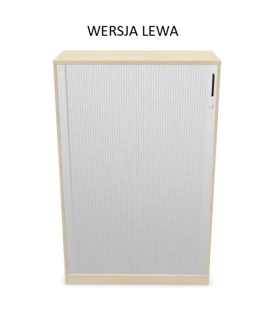 Szafka biurowa żaluzjowa EASY SPACE CABINET HRT 4-OH 100cm akacjowa zamykana I sklep meblowy MIRAT.