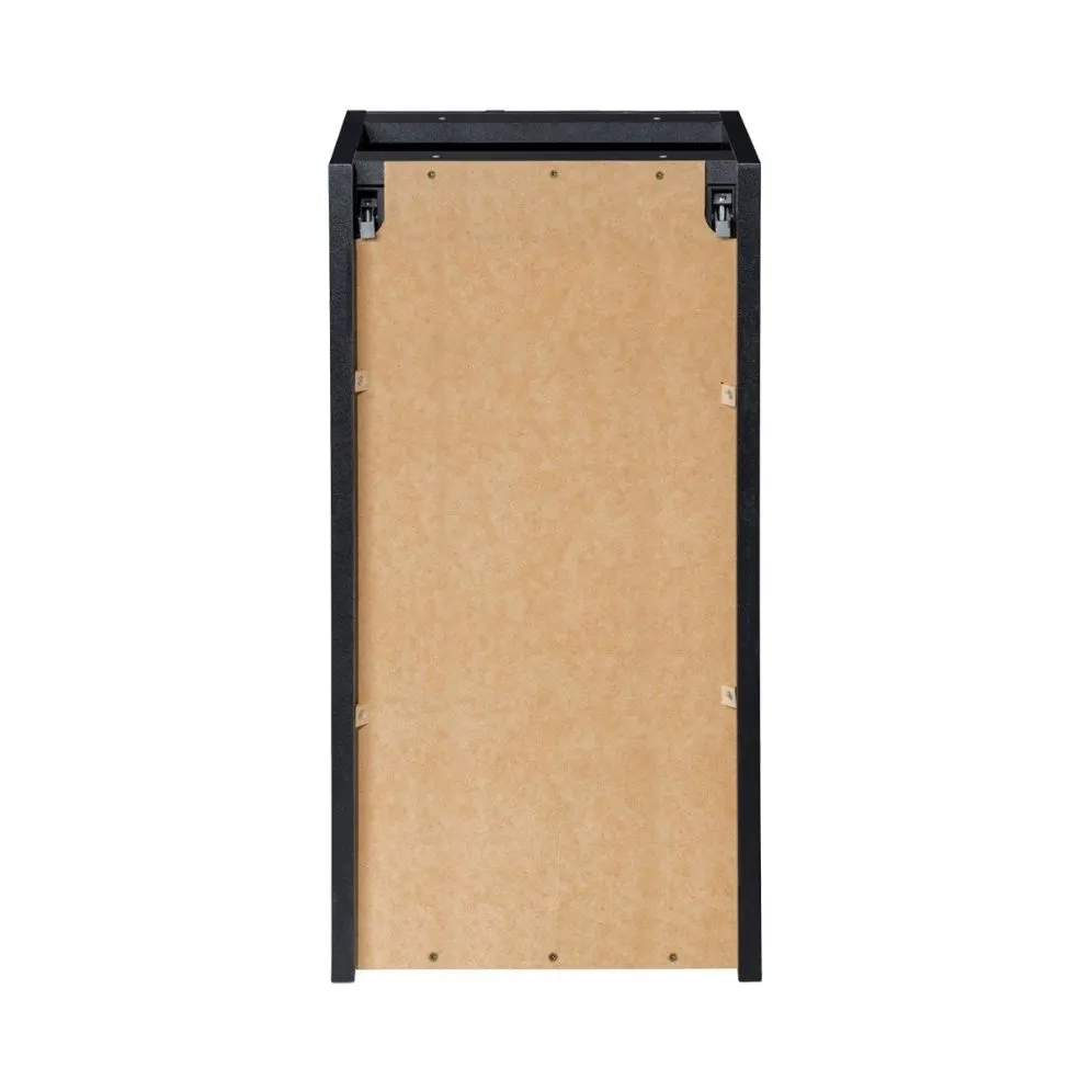 Szafka łazienkowa NOVA BLACK D2 81-30-1D 30cm czarna wisząca I sklep meblowy MIRAT. styl RYFLOWANY