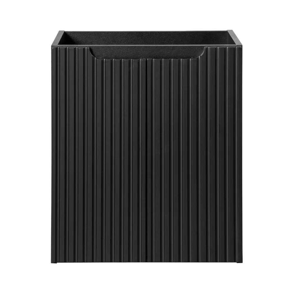 Szafka pod umywalkę NOVA BLACK 82-50-2D 50cm dwudrzwiowa czarna I sklep meblowy MIRAT. styl RYFLOWANY