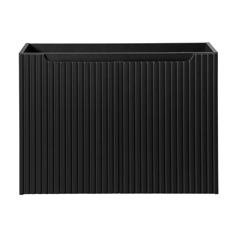 Szafka pod umywalkę NOVA BLACK 82-80-2D 80cm czarna ryflowana I sklep meblowy MIRAT. styl RYFLOWANY