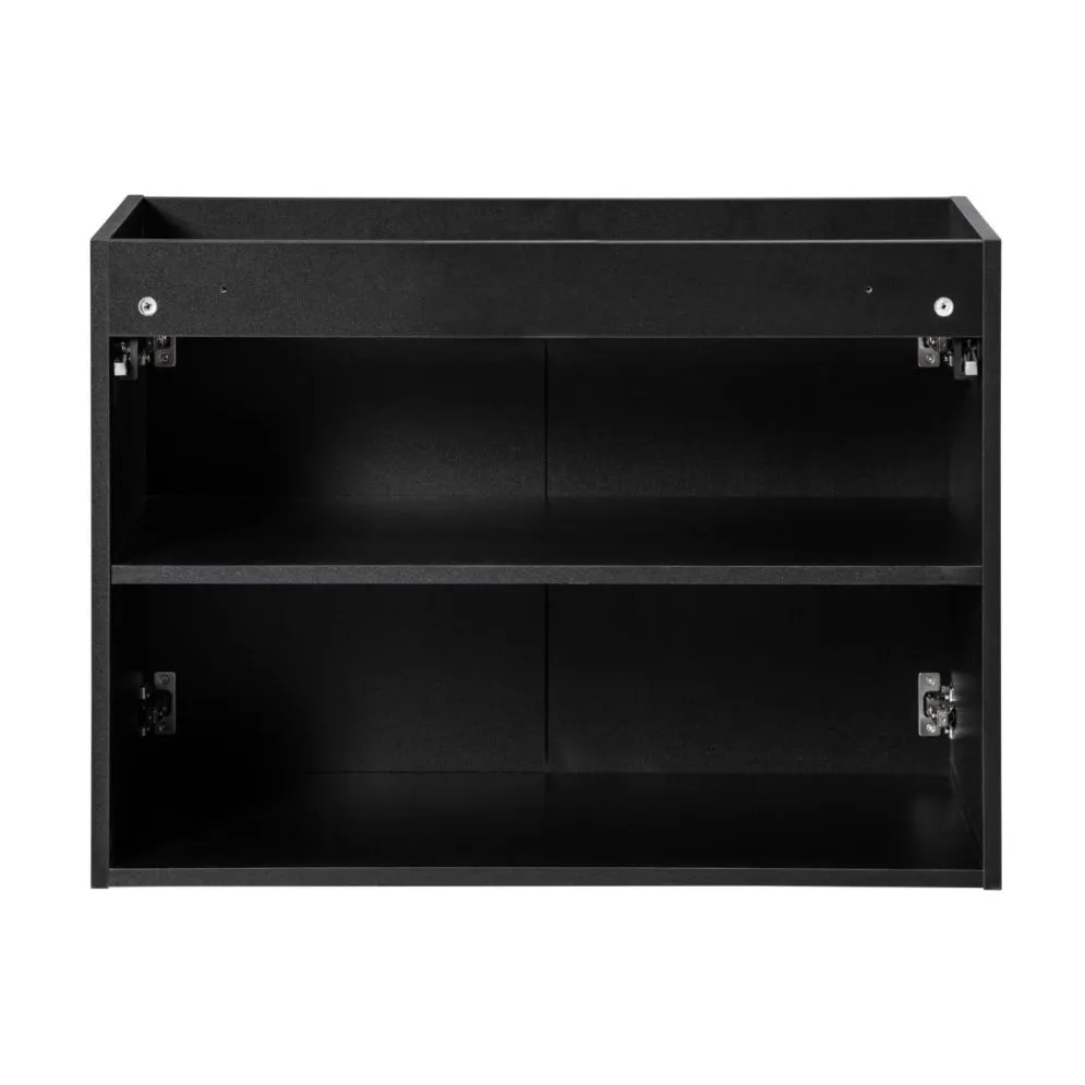 Szafka pod umywalkę NOVA BLACK 82-80-2D 80cm czarna ryflowana I sklep meblowy MIRAT. styl RYFLOWANY