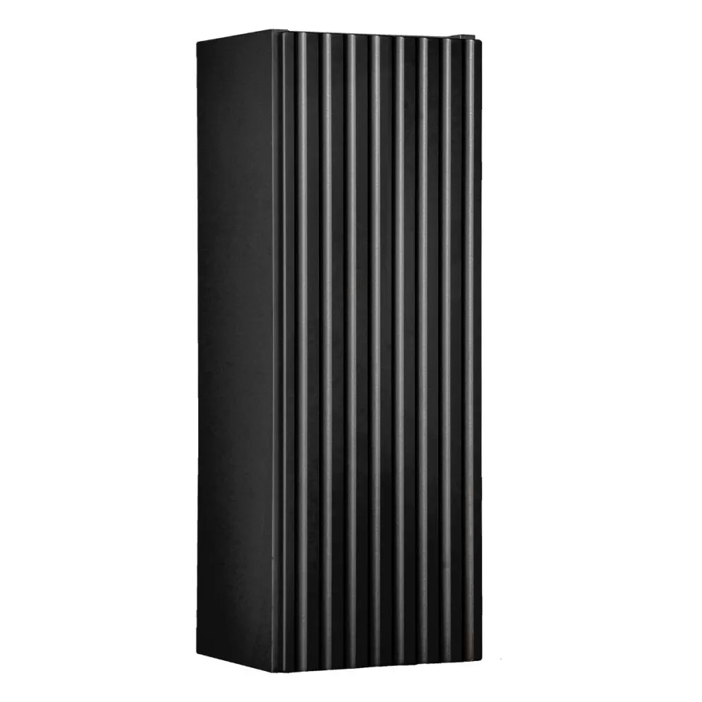 Szafka łazienkowa NOVA BLACK 83-20-1D 20cm czarna z półkami I sklep meblowy MIRAT. styl RYFLOWANY kolekcja NOVA