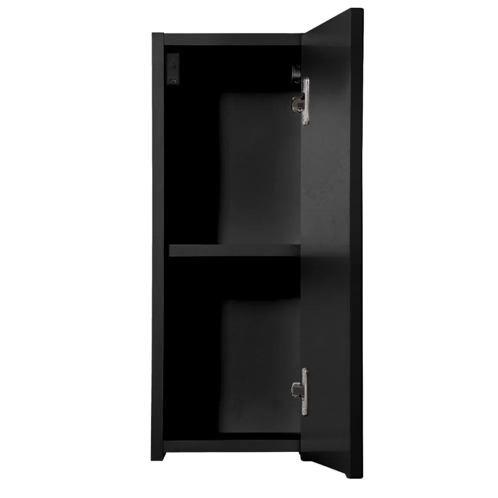 Szafka łazienkowa NOVA BLACK 83-20-1D 20cm czarna z półkami I sklep meblowy MIRAT. styl RYFLOWANY kolekcja NOVA