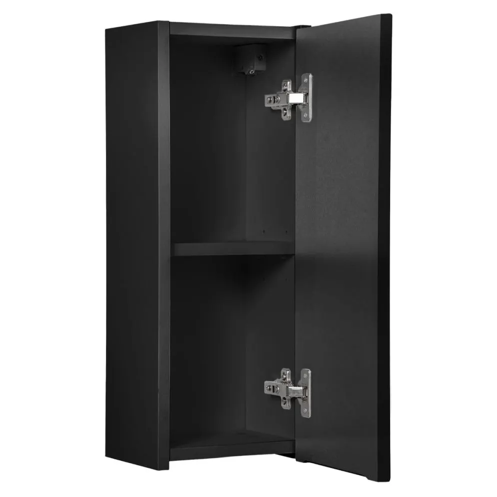 Szafka łazienkowa NOVA BLACK 83-20-1D 20cm czarna z półkami I sklep meblowy MIRAT. styl RYFLOWANY kolekcja NOVA