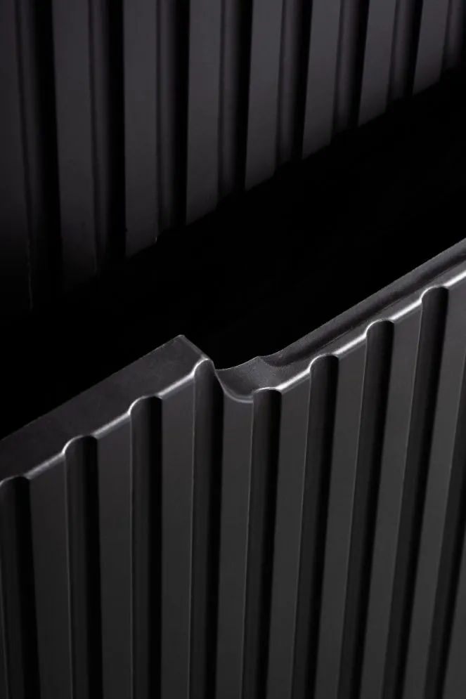 Szafka pod umywalkę NOVA BLACK 82-50-2S 50cm czarna z szufladami I sklep meblowy MIRAT. styl RYFLOWANY