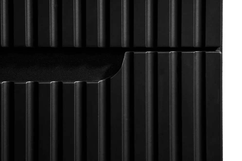 Szafka pod umywalkę NOVA BLACK 82-50-2S 50cm czarna z szufladami I sklep meblowy MIRAT. styl RYFLOWANY