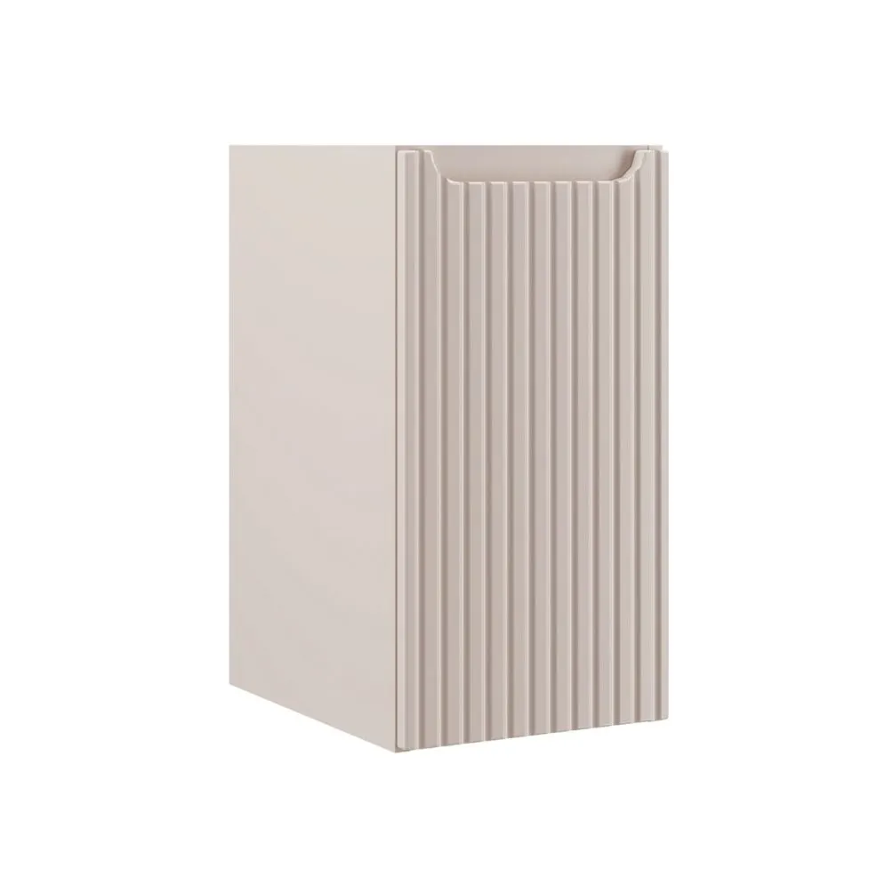 Szafka łazienkowa NOVA CASHMERE 81-30-1D 30cm kaszmirowa z frezowanym pochwytem I sklep meblowy MIRAT. styl RYFLOWANY