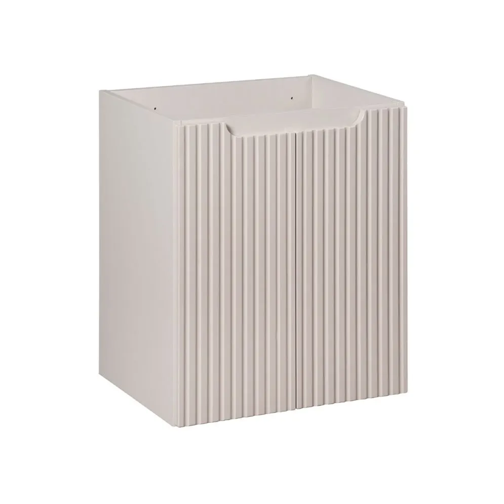 Szafka pod umywalkę NOVA CASHMERE 82-50-2D 50cm kaszmirowa z cichym domykiem I sklep meblowy MIRAT. styl RYFLOWANY