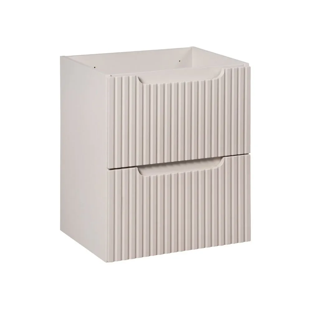 Szafka pod umywalkę NOVA CASHMERE 82-50-2S 50cm kaszmirowa ryflowane fronty I sklep meblowy MIRAT. styl RYFLOWANY