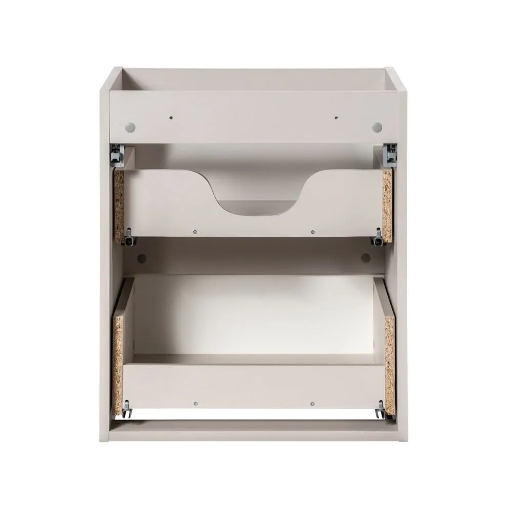 Szafka pod umywalkę NOVA CASHMERE 82-50-2S 50cm kaszmirowa ryflowane fronty I sklep meblowy MIRAT. styl RYFLOWANY