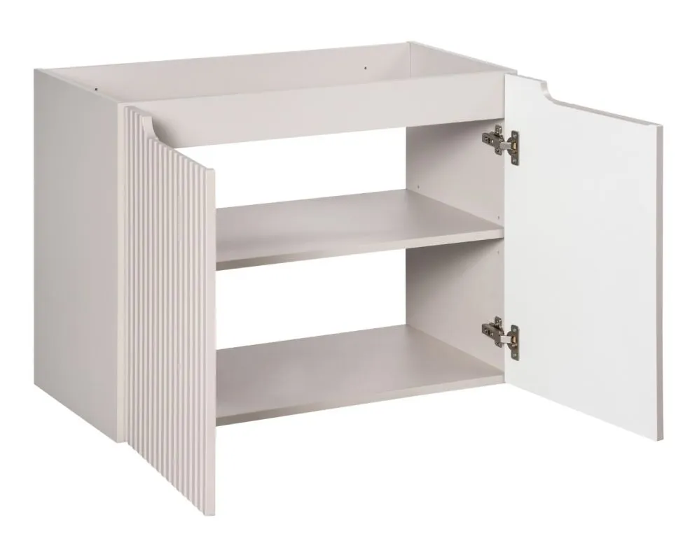 Szafka pod umywalkę NOVA CASHMERE 82-80-2D 80cm kaszmirowa dwudrzwiowa I sklep meblowy MIRAT. styl RYFLOWANY