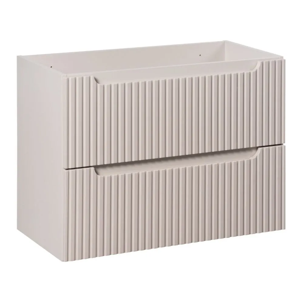 Szafka pod umywalkę NOVA CASHMERE 82-80-2S 80cm kaszmirowa z szufladami I sklep meblowy MIRAT. styl RYFLOWANY