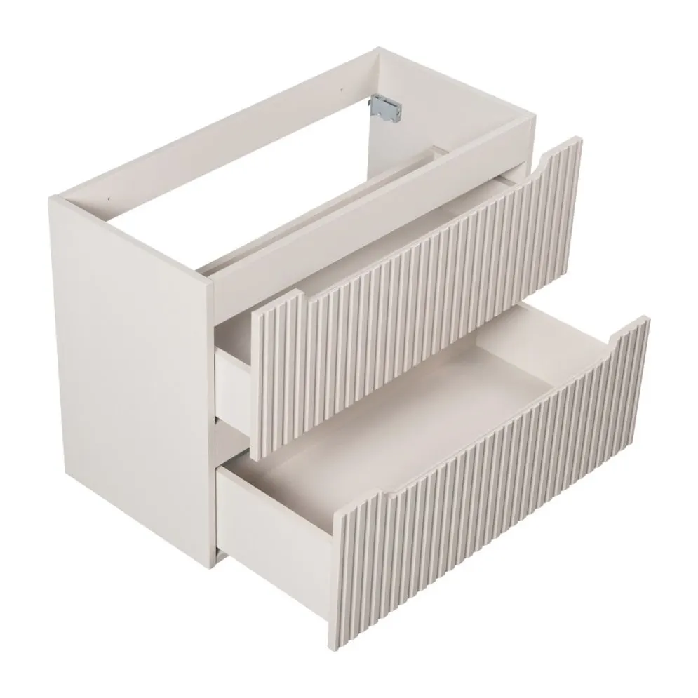 Szafka pod umywalkę NOVA CASHMERE 82-80-2S 80cm kaszmirowa z szufladami I sklep meblowy MIRAT. styl RYFLOWANY