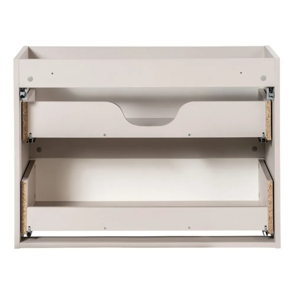 Szafka pod umywalkę NOVA CASHMERE 82-80-2S 80cm kaszmirowa z szufladami I sklep meblowy MIRAT. styl RYFLOWANY