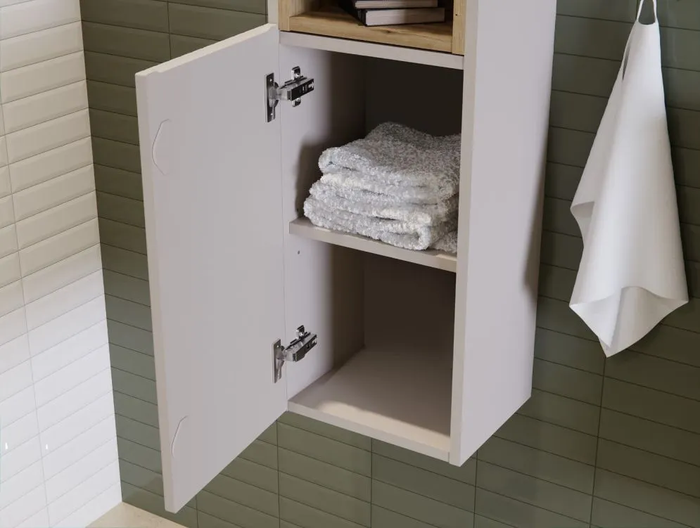 Szafka łazienkowa NOVA CASHMERE 80-03-2D kaszmirowa wisząca I sklep meblowy MIRAT. styl RYFLOWANY