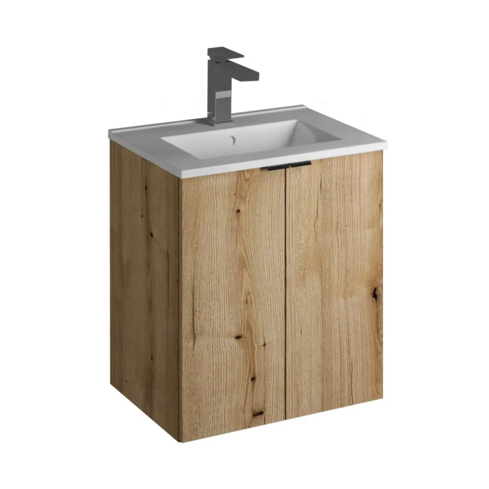 Szafka pod umywalkę NOVA OAK 82-50-2D 50cm dąb coast evoke w stylu rustykalnym I sklep meblowy MIRAT. styl SKANDYNAWSKI