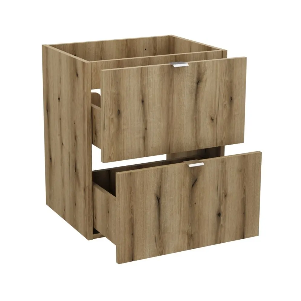 Szafka pod umywalkę NOVA OAK 82-50-2S 50cm dąb coast evoke wisząca I sklep meblowy MIRAT. styl SKANDYNAWSKI