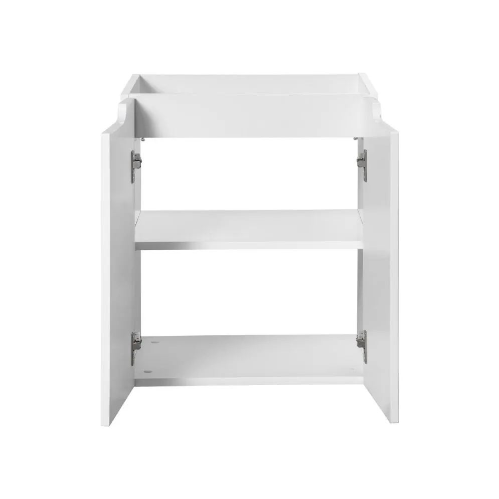 Szafka pod umywalkę NOVA WHITE 82-50-2D 50cm biała ryflowane fronty I sklep meblowy MIRAT. styl RYFLOWANY