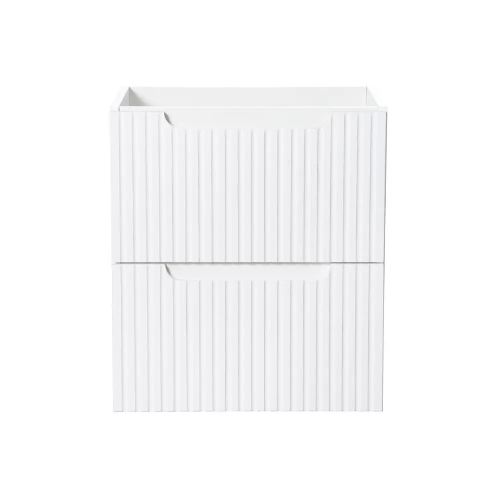 Szafka pod umywalkę NOVA WHITE 82-50-2S 50cm biała z szufladami I sklep meblowy MIRAT. styl RYFLOWANY