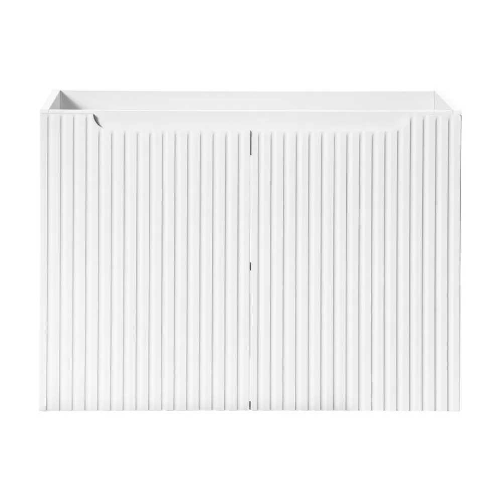 Szafka pod umywalkę NOVA WHITE 82-80-2D 80cm biała wisząca I sklep meblowy MIRAT. styl RYFLOWANY