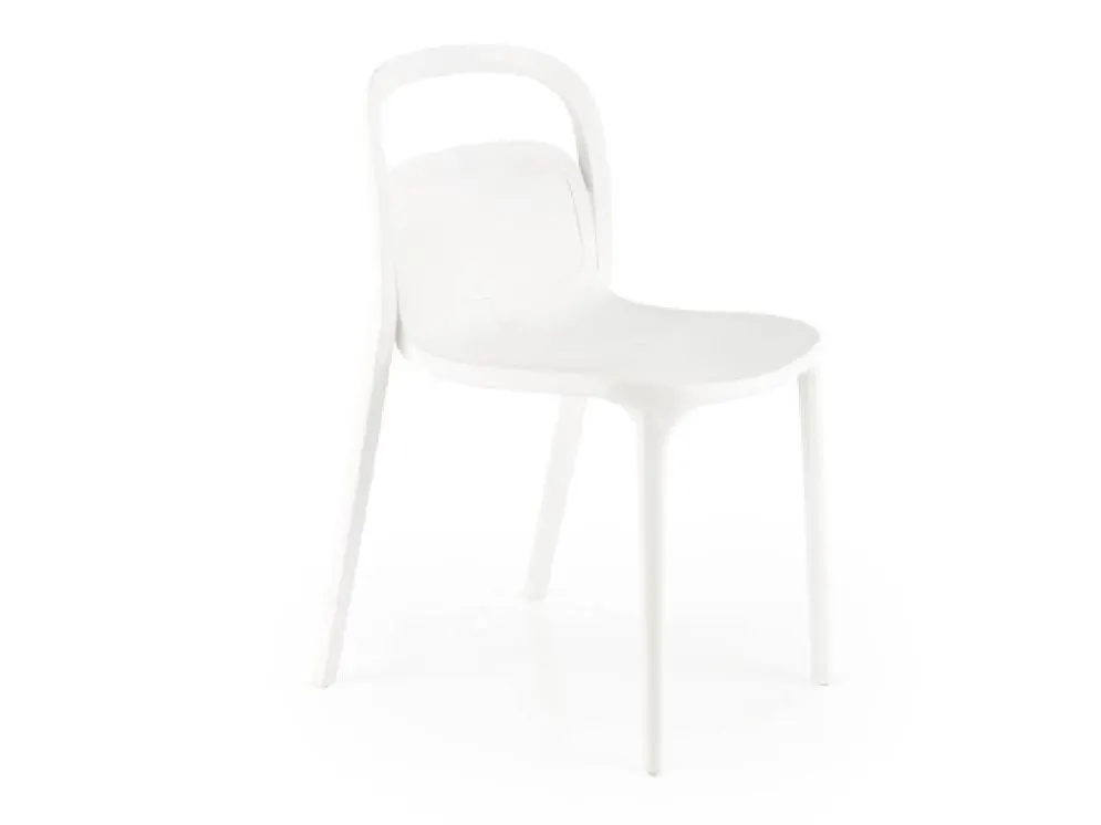 Krzesło K490 białe plastikoweI sklep meblowy MIRAT.