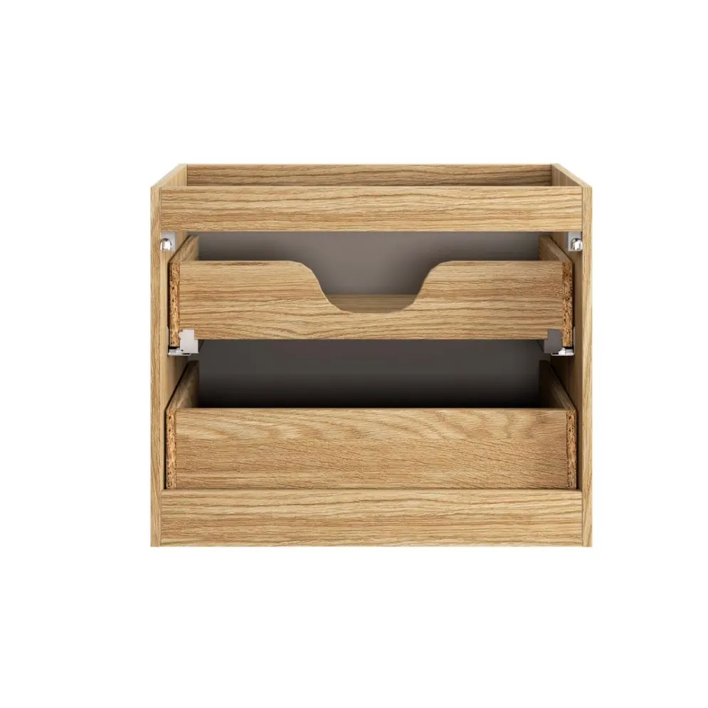 Szafka pod umywalkę OCEAN BEIGE 82-70-2S 70cm dąb olejowany/beżowa z dwoma szufladami I sklep meblowy MIRAT. styl GLAMOUR