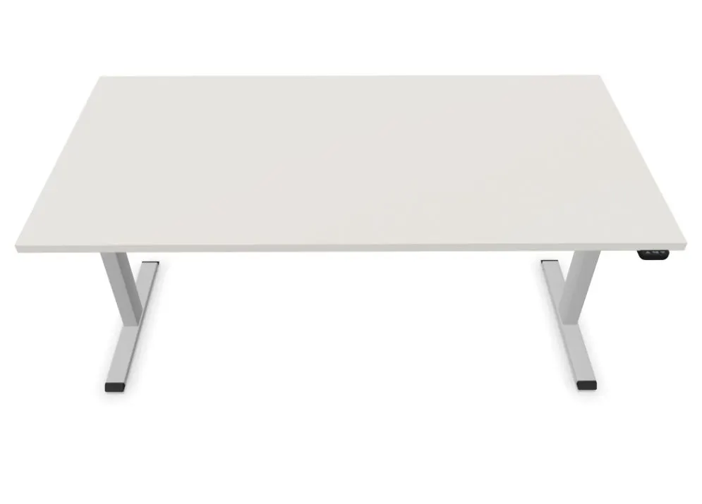 Biurko eCOMO 160x80cm platinum z regulacją nowoczesne I sklep meblowy MIRAT.