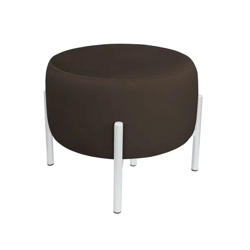 Pufa WILFRED MG VELVET brązowa/biała do salonu I sklep meblowy MIRAT.