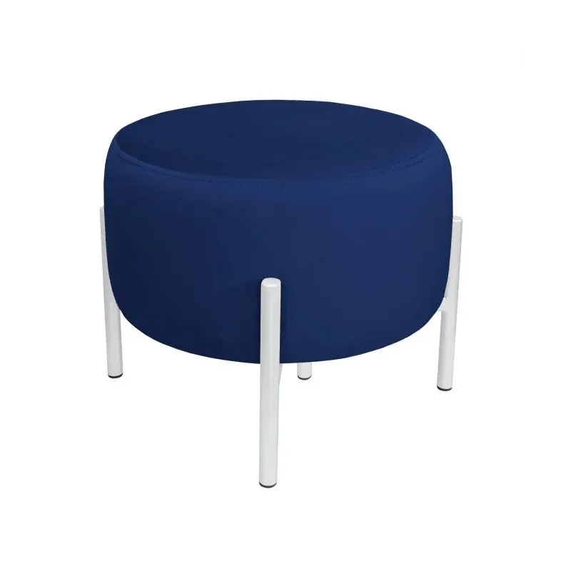 Pufa WILFRED MG VELVET granatowa/biała wysokiej jakości I sklep meblowy MIRAT.