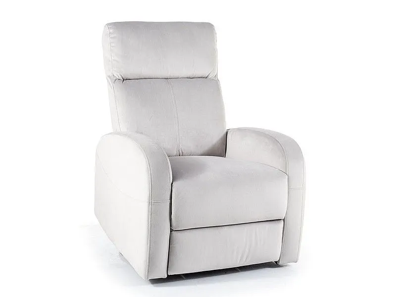 Fotel rozkładany OLIMP VELVET jasnoszary z funkcją obracania I sklep meblowy MIRAT.