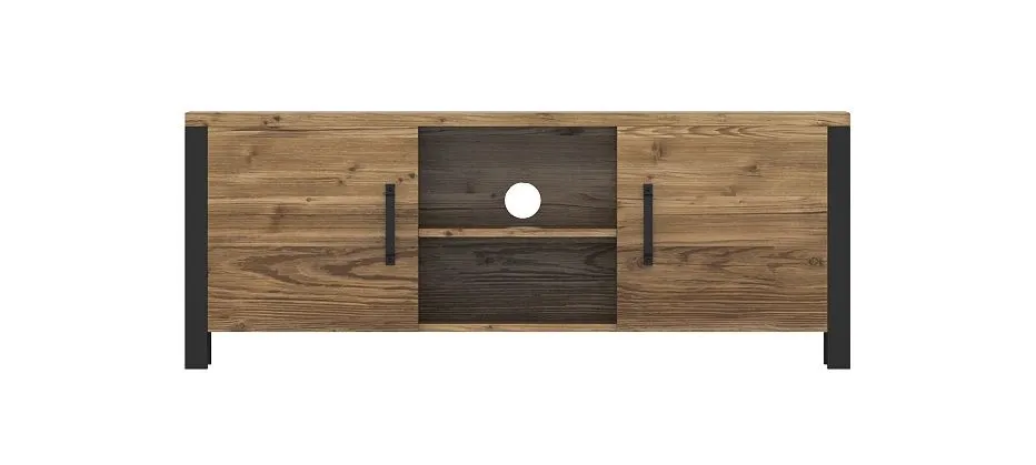 Szafka RTV OLIN 2D 147 do salonu I sklep meblowy MIRAT. styl LOFT kolekcja OLIN