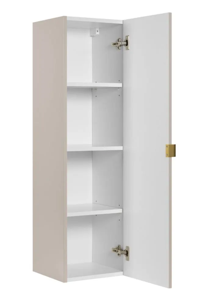 Szafka łazienkowa wisząca HARMO 31 cm szaro-zielona półmat słupek | MIRAT  kolekcja HARMO