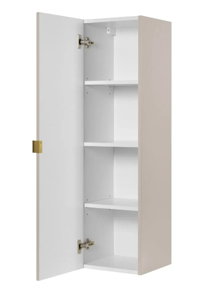 Szafka łazienkowa wisząca HARMO 31 cm szaro-zielona półmat słupek | MIRAT  kolekcja HARMO