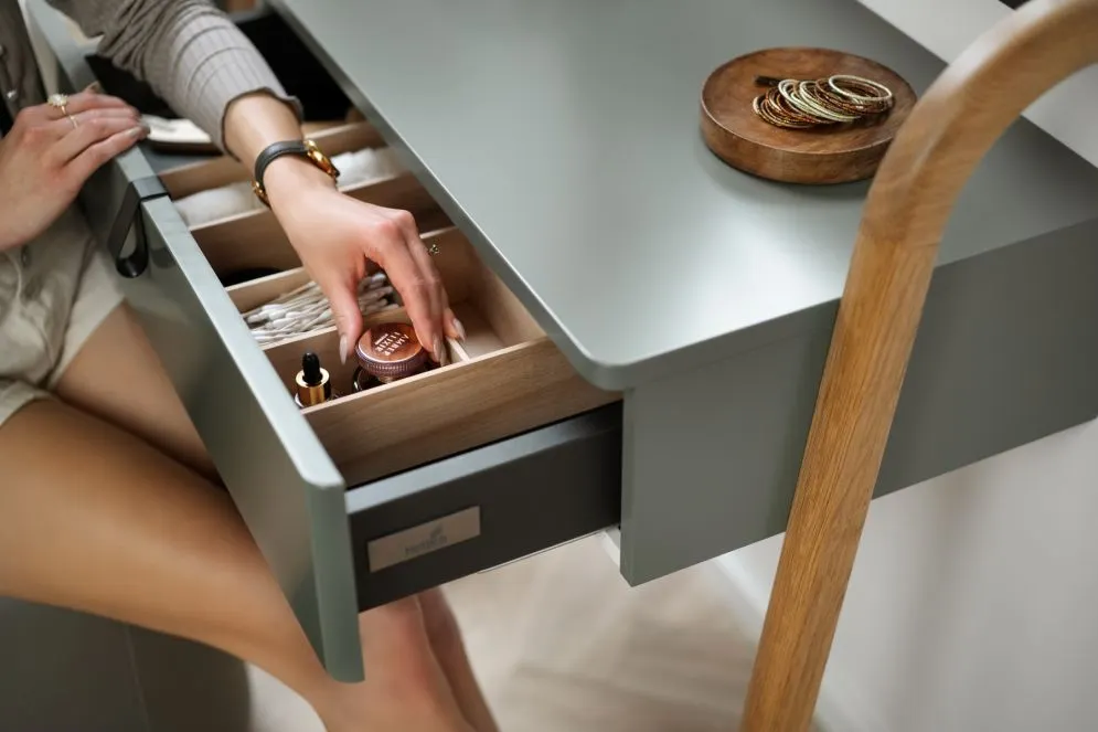 Toaletka/konsola do łazienki MOSS 70 cm jasno szara półmat | MIRAT kolekcja MOSS