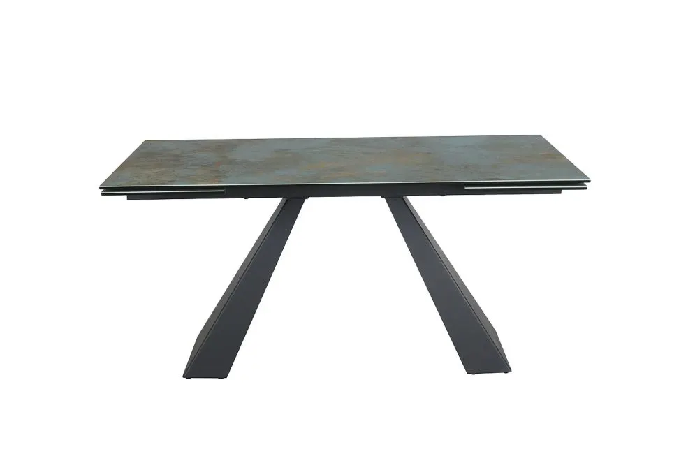 Stół SALVADORE CERAMIC 160(240)x90 turkusowy I sklep meblowy MIRAT. styl LOFT