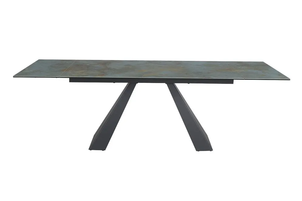 Stół SALVADORE CERAMIC 160(240)x90 turkusowy I sklep meblowy MIRAT. styl LOFT